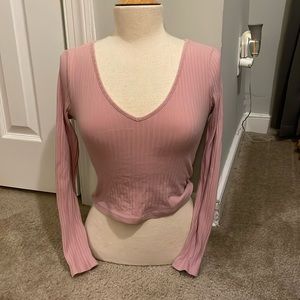 SHEIN Pink long sleeve shirt